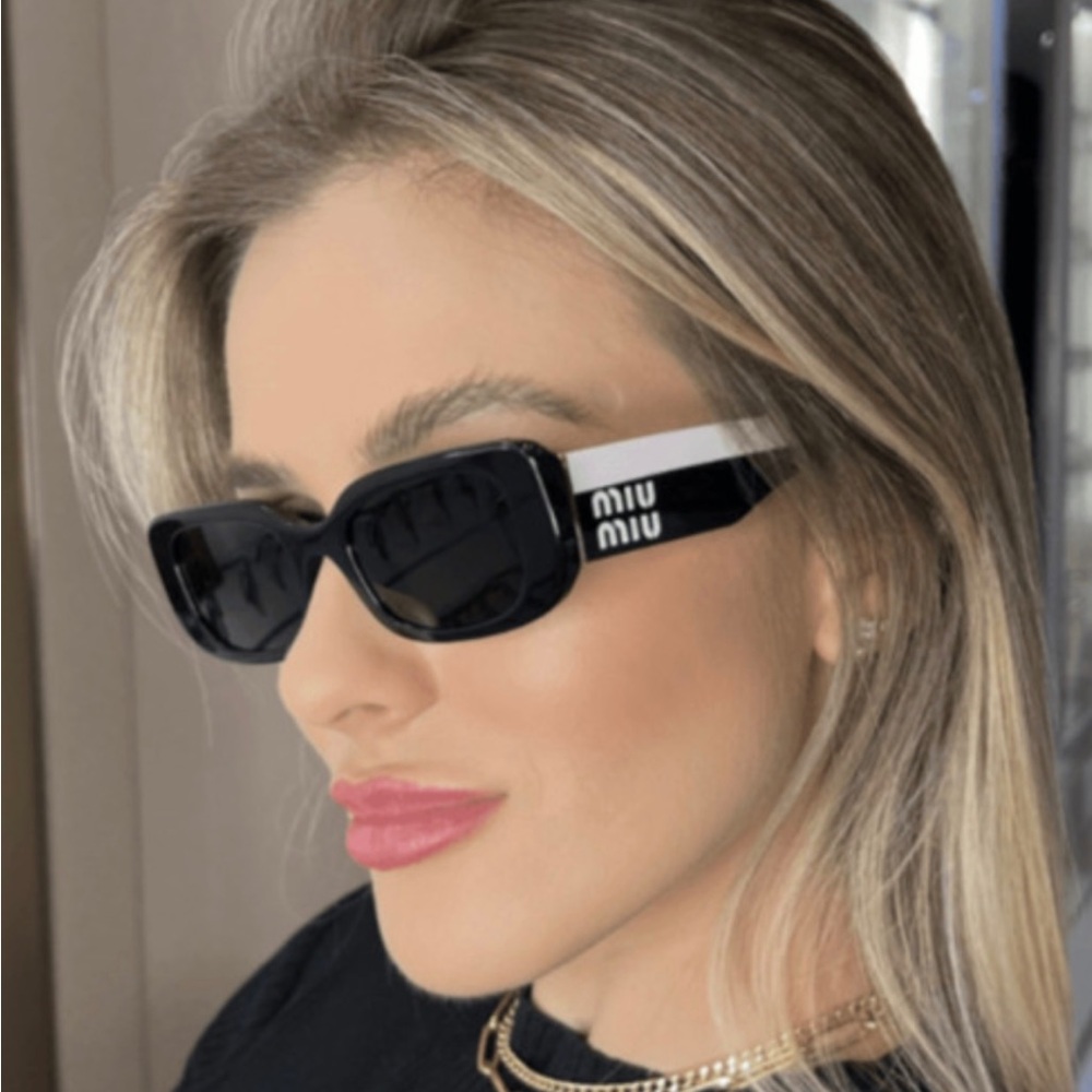 Miu Miu Two-Tone Black and White Sunglasses